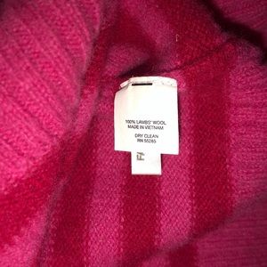 Express Sweaters - Express Red & Pink Striped Wool Sweater Express Sweaters - Express Red & Pink Striped Wool Sweater